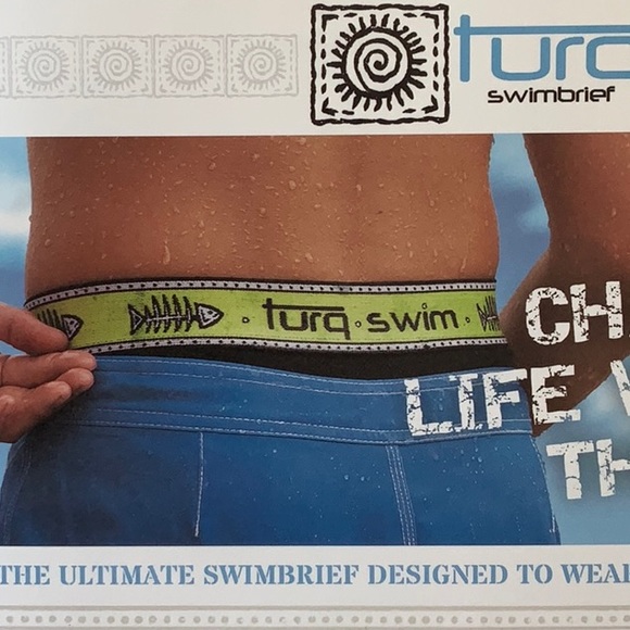 Turq SWIMBRIEF -Black/Fish - Picture 9 of 9